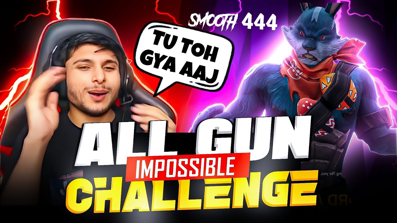 Impossible All Gun Challenge😨🥵|| Nonstop Challenged Me 1 Vs 4💻😤|| 7-0 ?