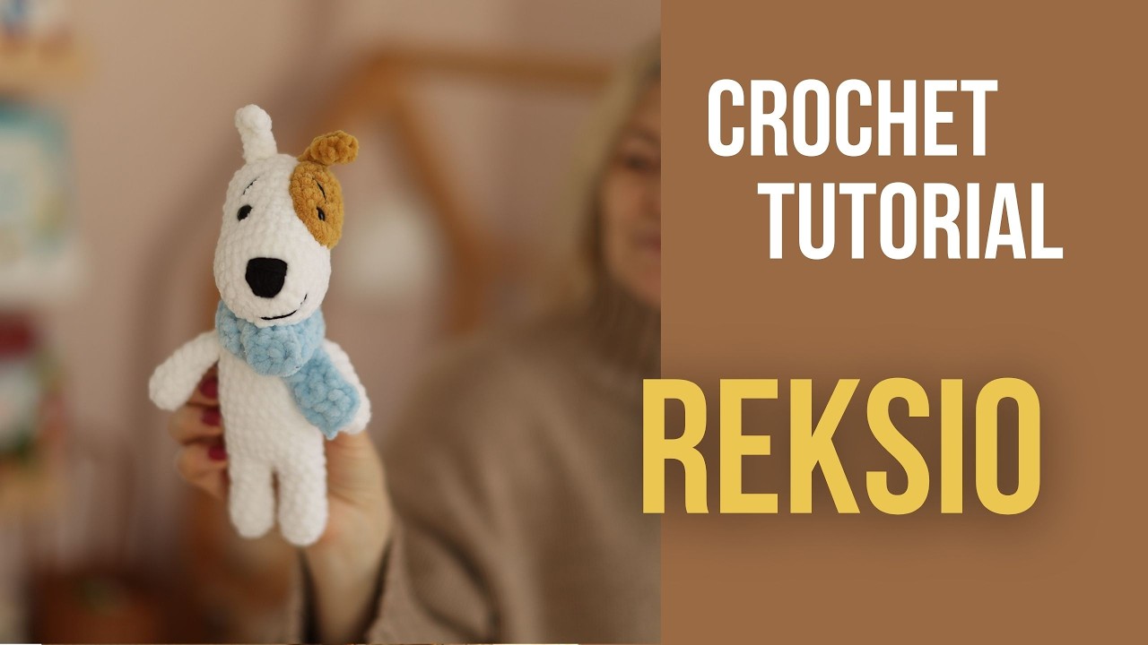 Crochet Dog Tutorial 🐶 | Plush Amigurumi Step by Step