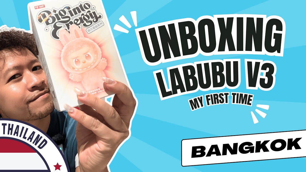 MY FIRST Popmart Unboxing Labubu v3 Big Into Energy Blind Box Experience