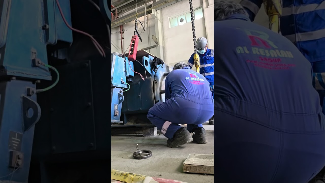 780 kilowatts motor 6.6kv service roller bearing  and  ball bearing replaced 