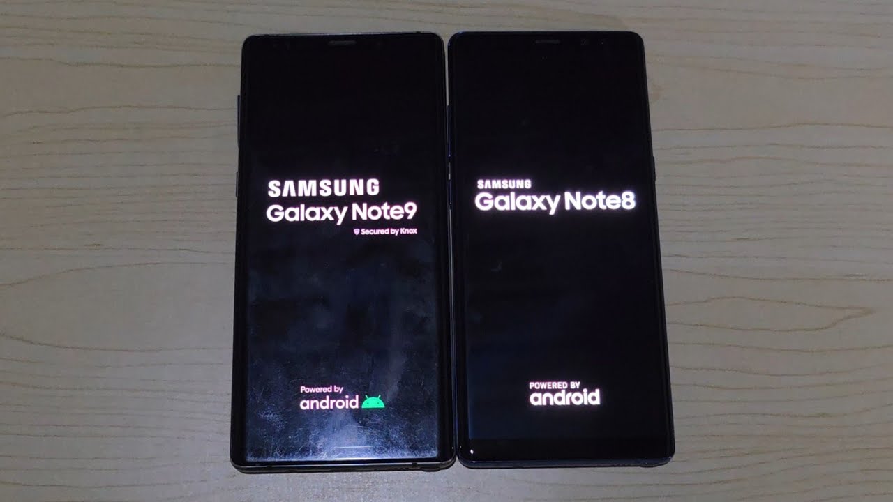 Samsung Galaxy Note9 vs Galaxy Note8 [ Turn On & Turn Off ]