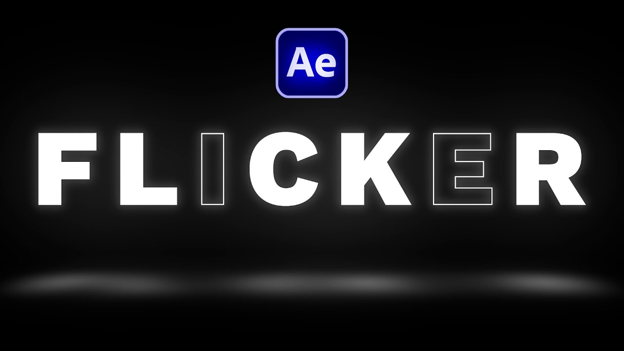 💡 Animar Texto efecto FLICKER (Parpadeo) en After Effects - Revelar letras aleatoriamente