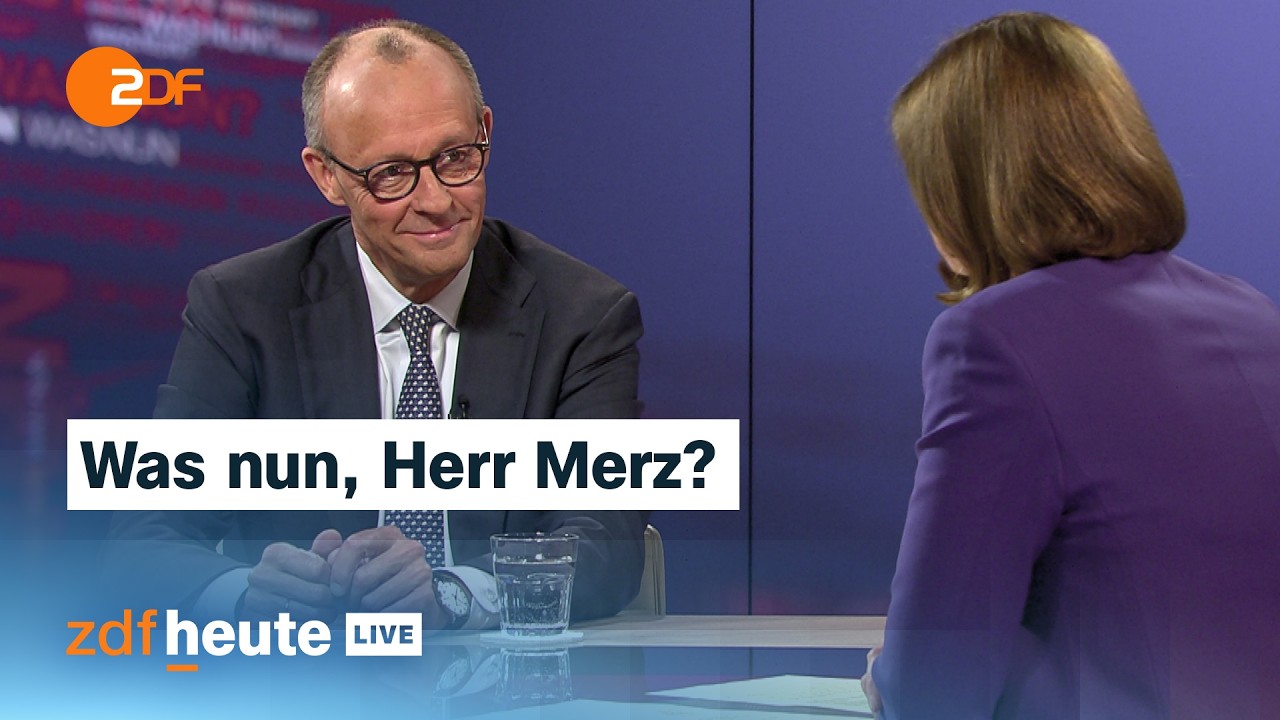 Kanzler Merz im Interview: Iran, Wirtschaft und Koalitionskrach | Analyse bei ZDFheute live