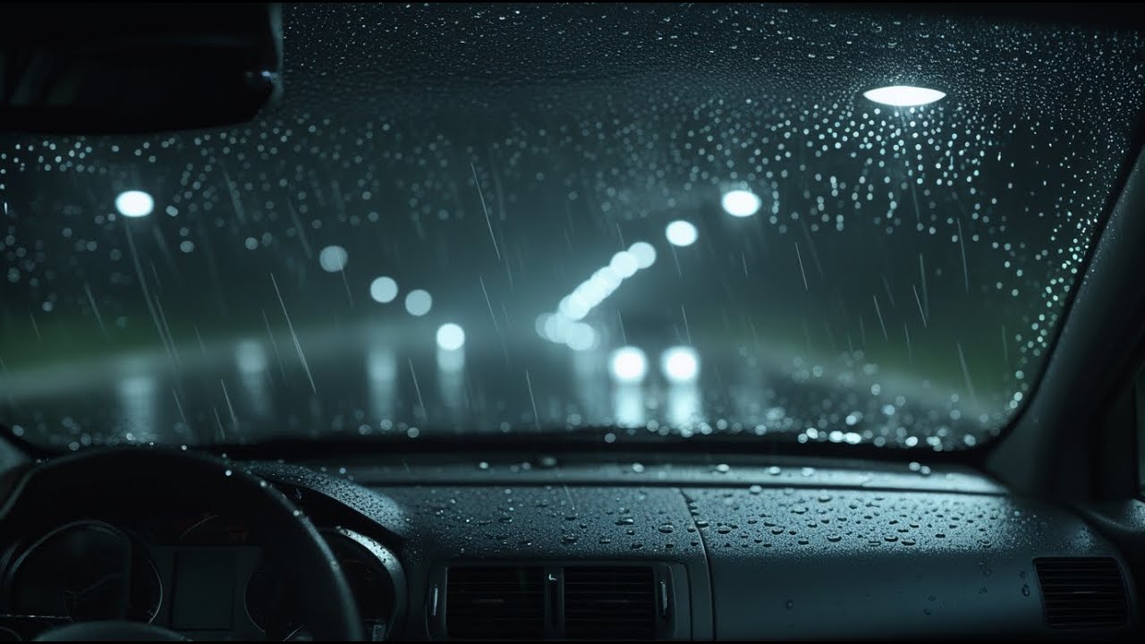ASMR Rain Inside a Car at Night | Deep Sleep & Overthinking Relief 🌧️