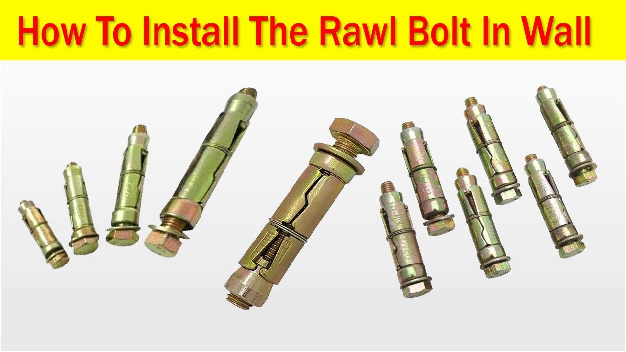 How To Install The Rawl Bolt In Wall