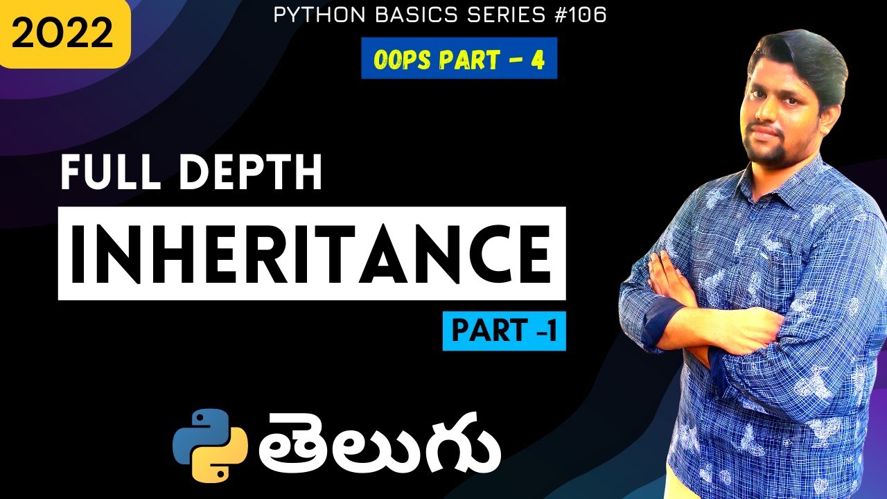 #106 Inheritance in Python | oops concepts | Python tutorials