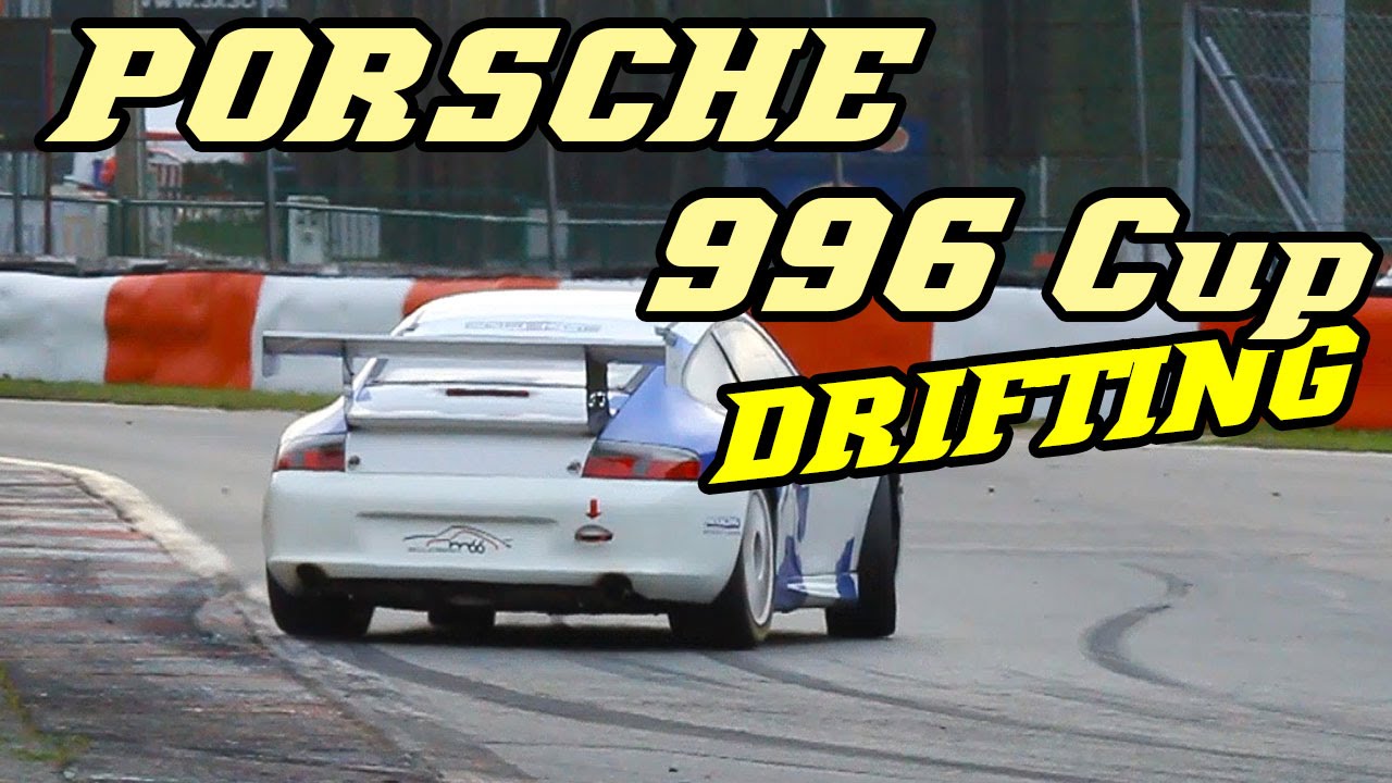 Drifting a Porsche 996 GT3 cup with straight exhaust is lots of fun