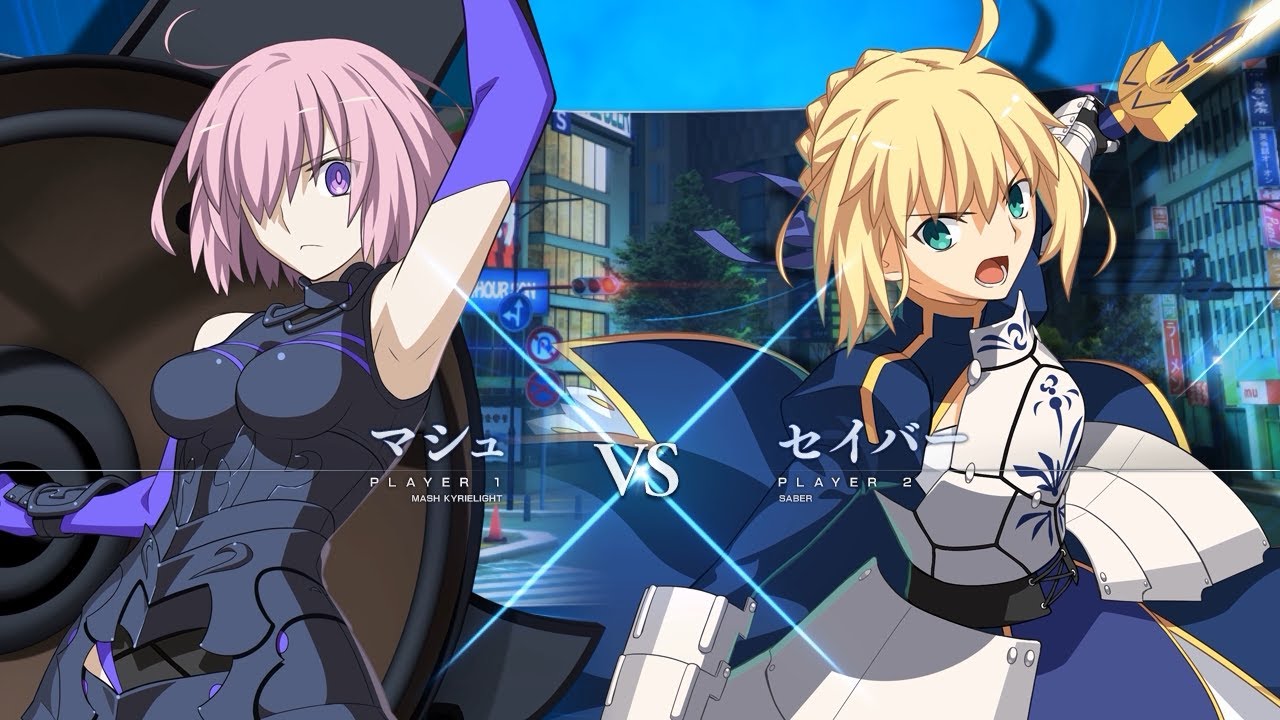 【MELTY BLOOD: TYPE LUMINA「マシュvsセイバー」ゲームプレイ動画①】