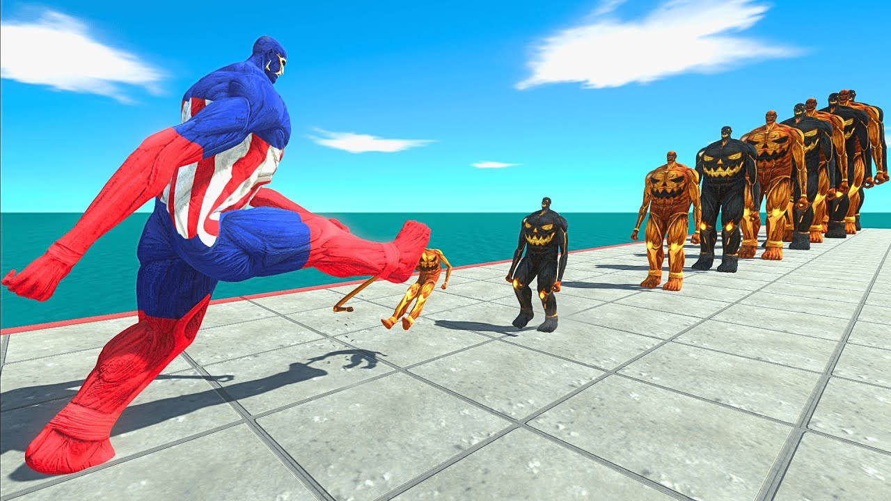 Avengers vs 10 Levels of Pumpkin and Infernal Pumpkin Colossal Titan – ARBS Size Comparison