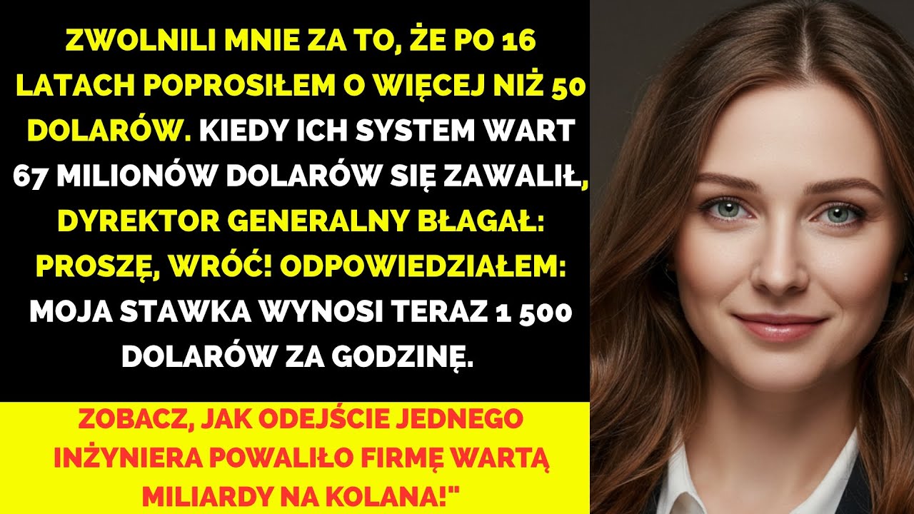 Zwolniony za zakwestionowanie podwyżki o 50 dolarów, rozbiłem ich system wart 67 mln dolarów
