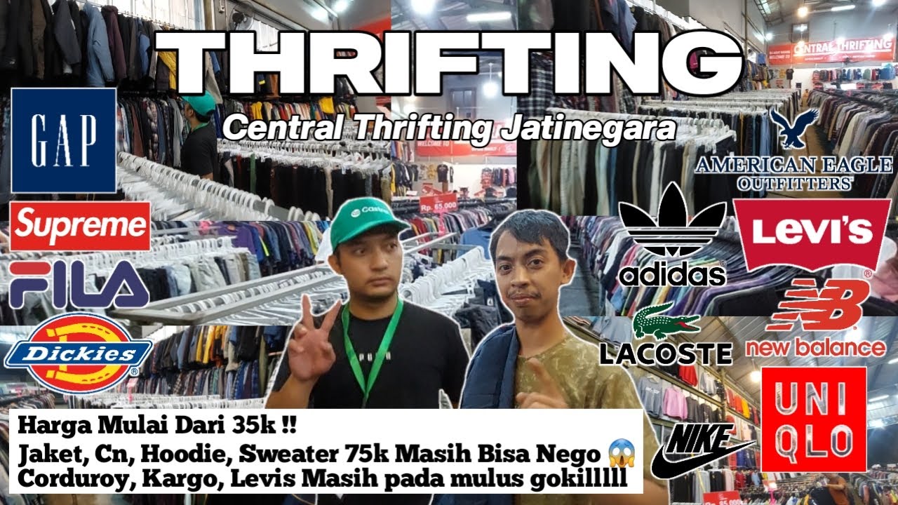 THRIFTING JATINEGARA - THRIFT SHOP UNDER 100K FULL BRAND 😱