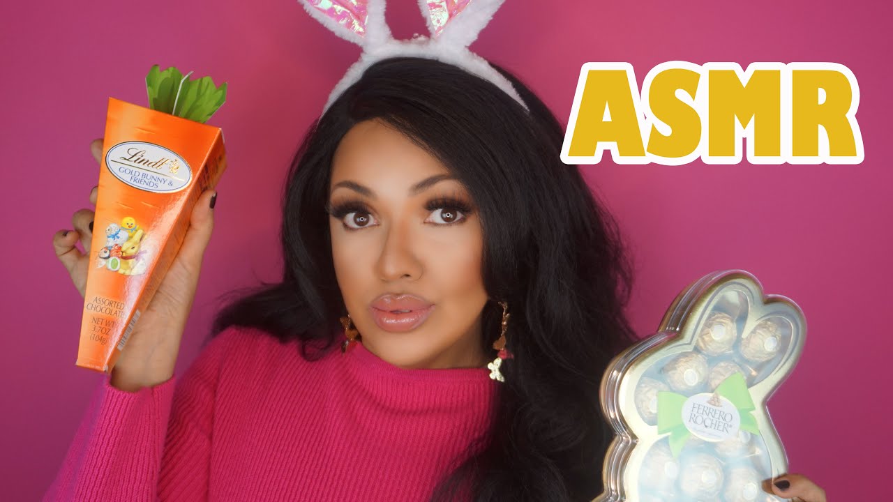 ASMR Comendo Pinto de Chocolate e Ovo de Pascoa #Sussurros