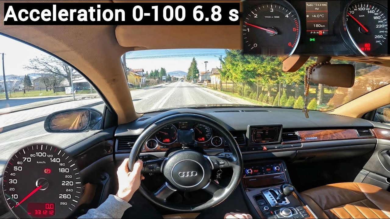 Audi A8 D3 V6 3.0 / Chip Tuning 270 HP / POV Test Drive #34