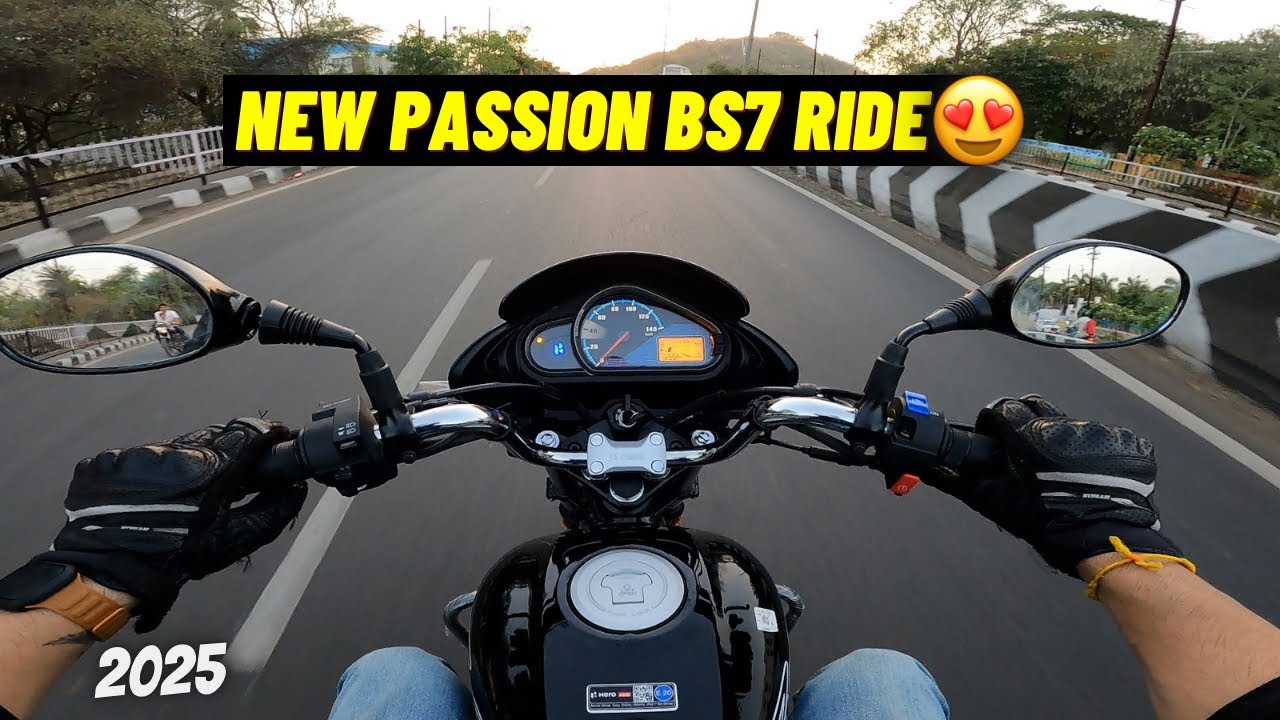 Riding 2025 Passion Plus BS7 OBD-2B🔥| Hero Passion 100CC Ride |