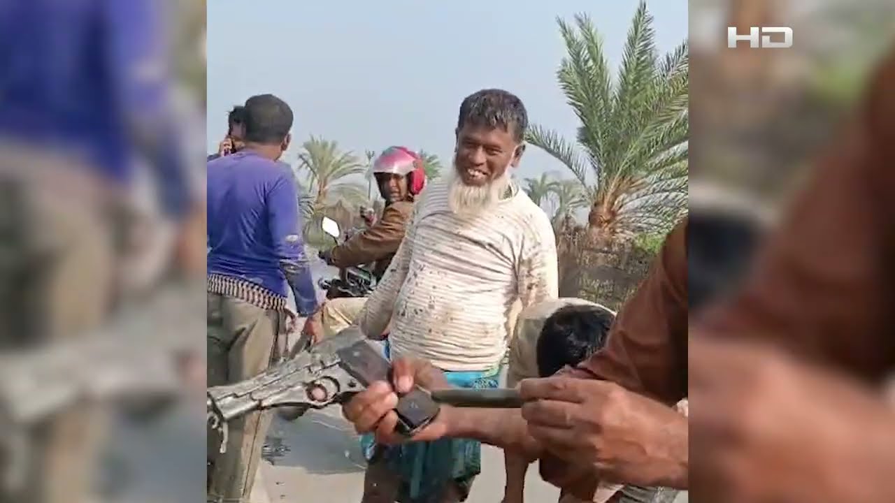 সাতক্ষীরা শহরের বকচরা এলাকার মাছের ঘের থেকে পি-স্ত-ল উদ্ধার করেছে পুলিশ | SATV