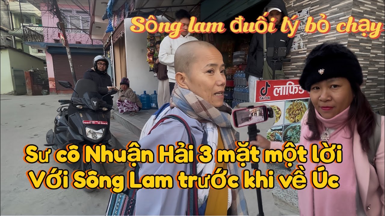 Sư cô Nhuận Hải tranh cãi nãy lửa với Sông lam trước khi về Úc