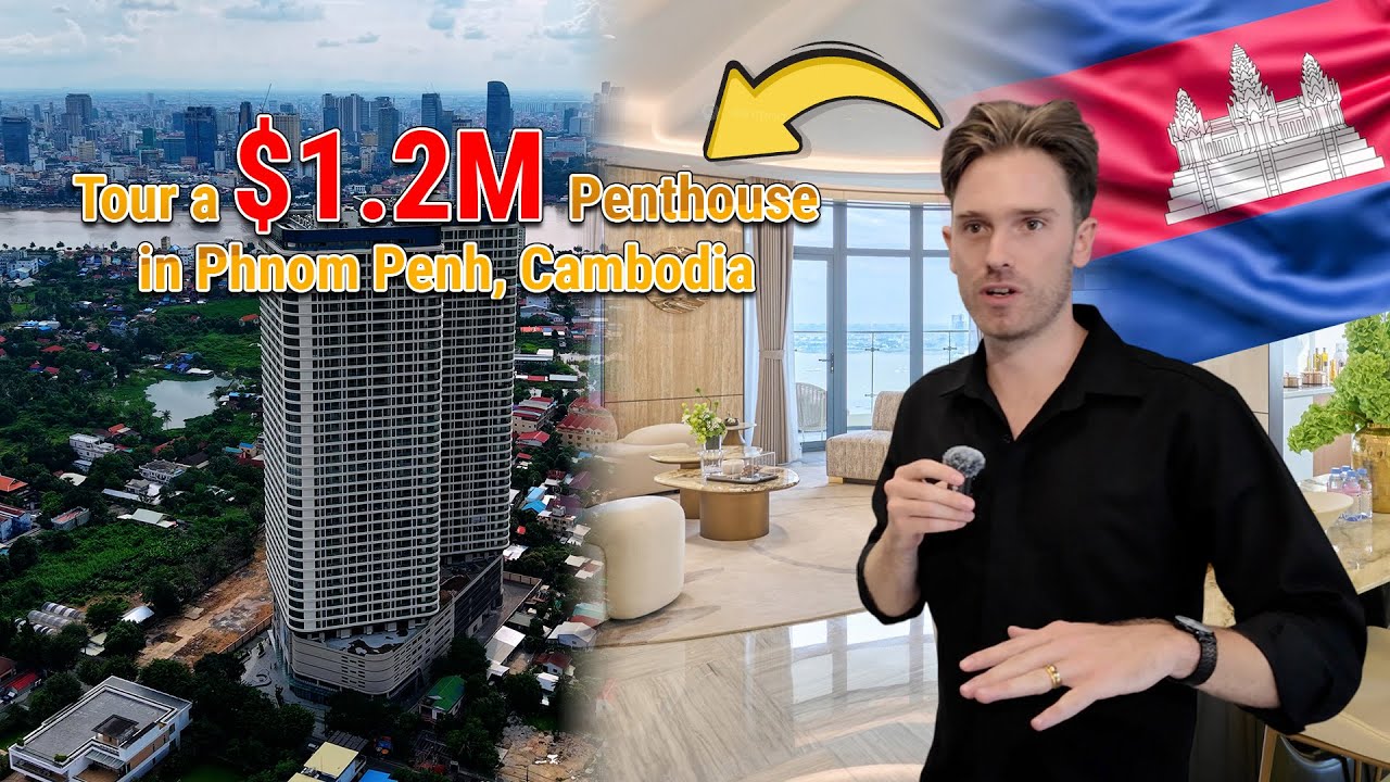 Inside a $1.2M Fully Furnished Penthouse in Phnom Penh, Cambodia