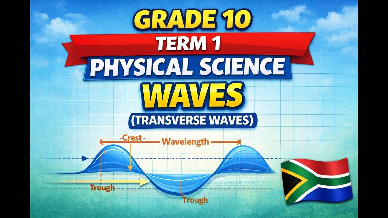 Grade 10 Physical Sciences Waves - Transverse Waves Term 1 @mathszoneafricanmotives