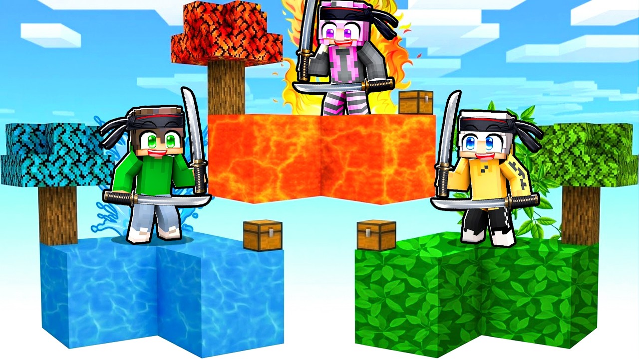 INTRAPPOLATI nelle ISOLE NINJA ELEMENTALI in Minecraft