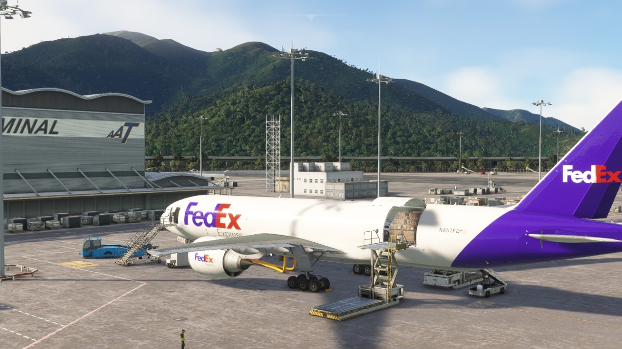 VATSIM FDX5124 Hong Kong - Angeles City B777-200