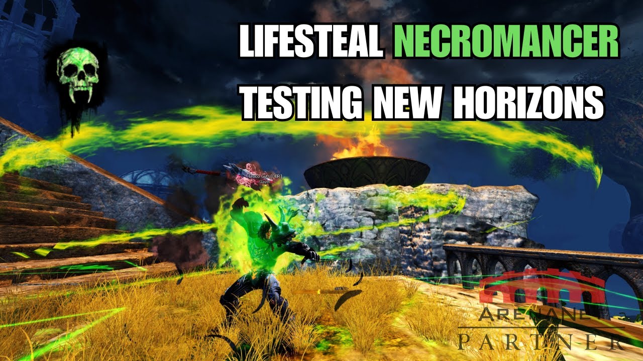 Guild Wars 2- Lifesteal Core Necromancer PvP - Playing with my new spec for me! To free to players!