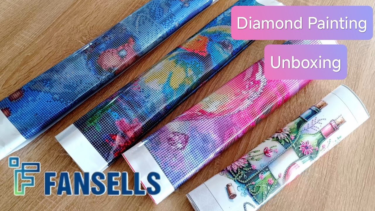 💎 Diamond Painting Unboxing Teil- und Vollbilder von Fansells + Rabattcode