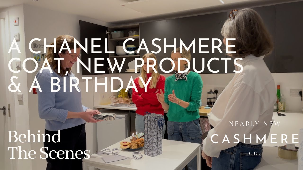 A CHANEL CASHMERE COAT, NEW PRODUCTS & A BIRTHDAY | January Behind the Scenes | Nearly New Cashmere