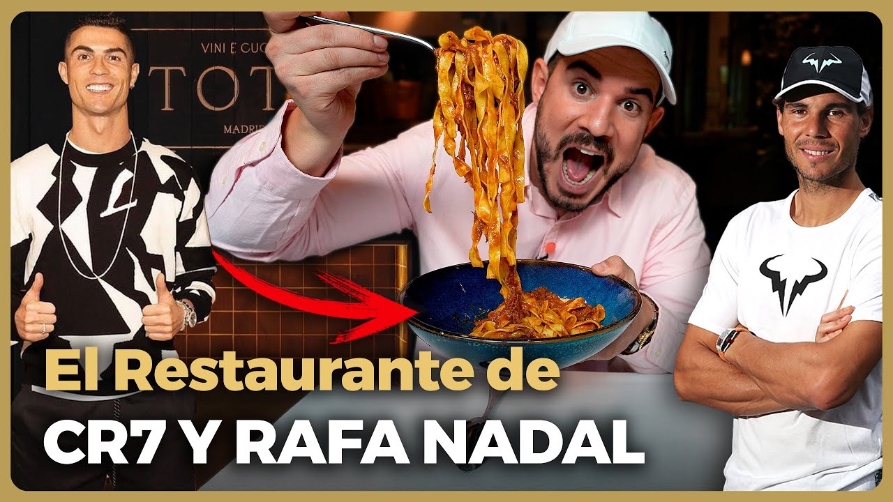 ¡Probando el RESTAURANTE de CRISTIANO RONALDO y RAFA NADAL en MADRID!