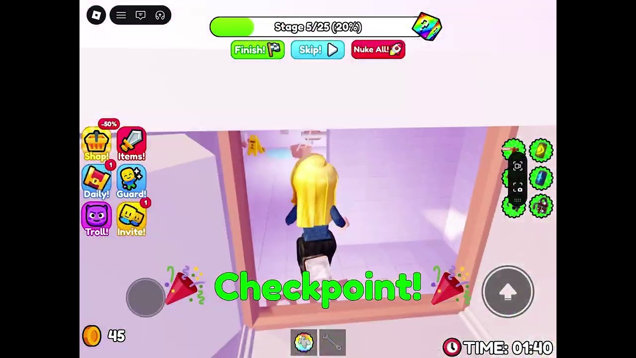 Clara plays ROBLOX: Granny Prison Run