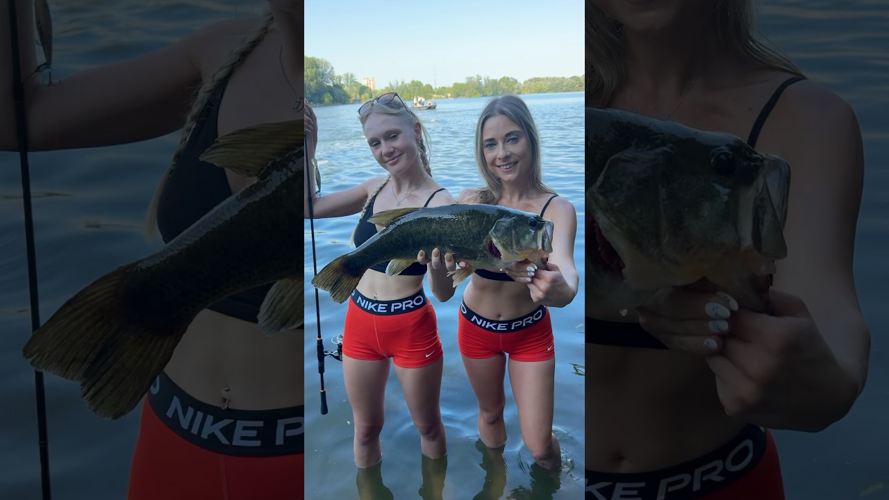 European Bass Fishing Trip! Black Bass in Italy #fishing #fishinggirl #bass #bassfishing #leni