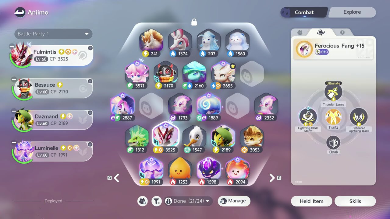 Aniimo: Fulmintis Team Test/Showcase