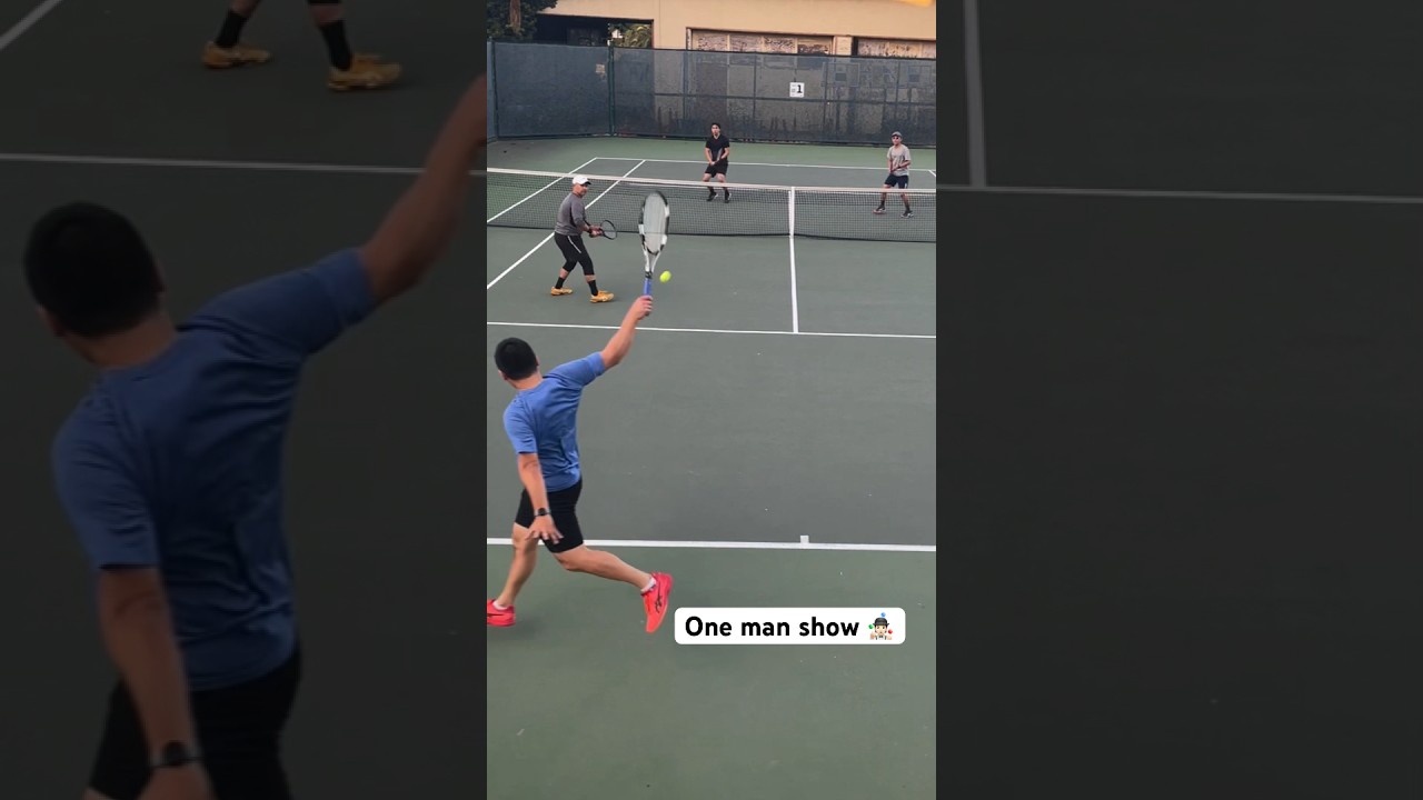 One man show | USTA 4.0 doubles tennis