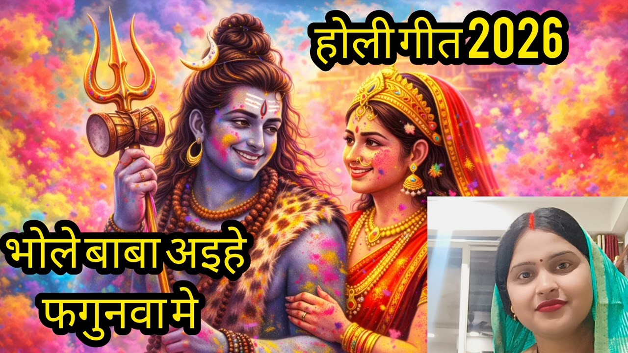 नाचे ला कागा आंगनवा में 🐦🔱 भोले बाबा आई हैं फगुनवा में 🌸 | होली भजन 2026