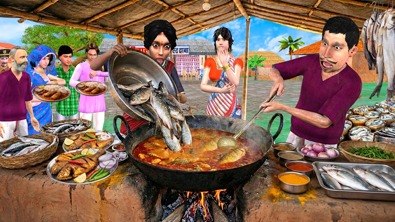 झारखंड आदिवासी पूरी मछली करी Jharkhand Adivasi Style Whole Fish Curry Fish Fry Hindi Kahaniya