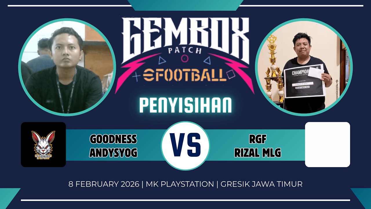 Andysyog VS Rizal MLG | Open PS3 Football Tournaments | GRESIK - JATIM 2026