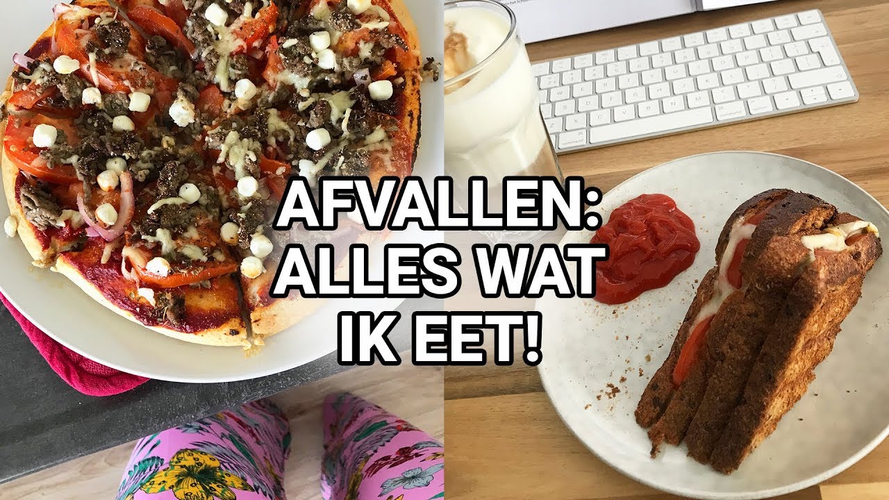 What I Eat In a Day! - Afvallen met 1800 calorieën | Havermout | Tosti & Pizza!