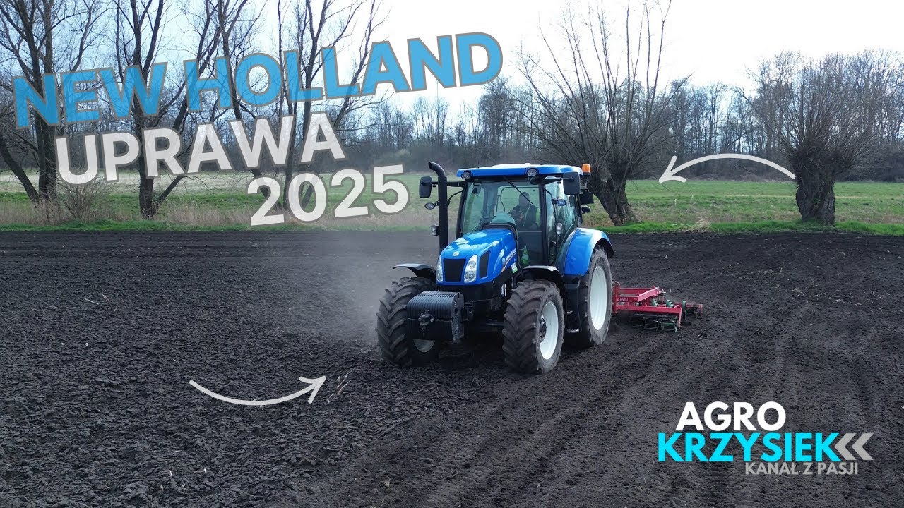 ✭🔥🇵🇱 Uprawa 2025 ✭🔥New Holland t6.140 & Unia kombi🔥✭