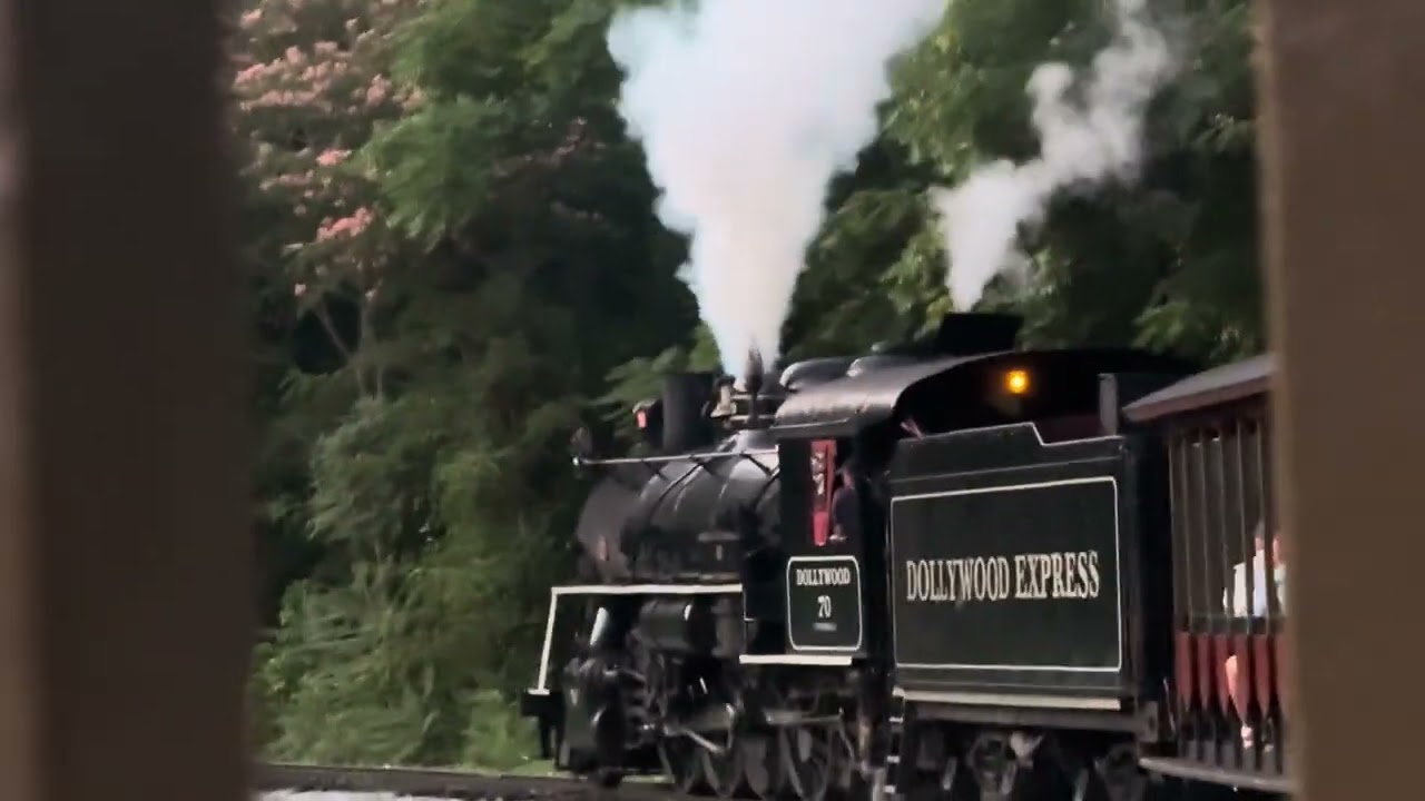 Dollywood Express 7/1/24 9pm train #70 Sunset Ride