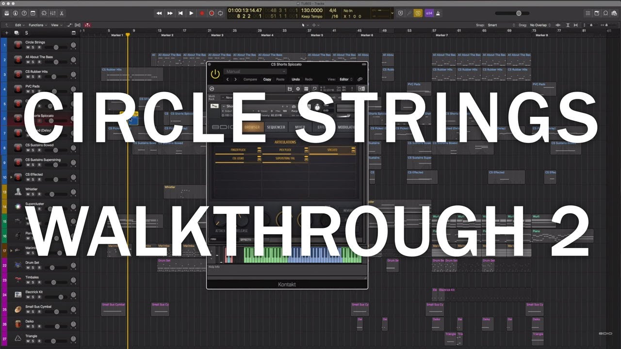 8Dio Custom Instrument Series: Circle Strings - Demo Walkthrough 1