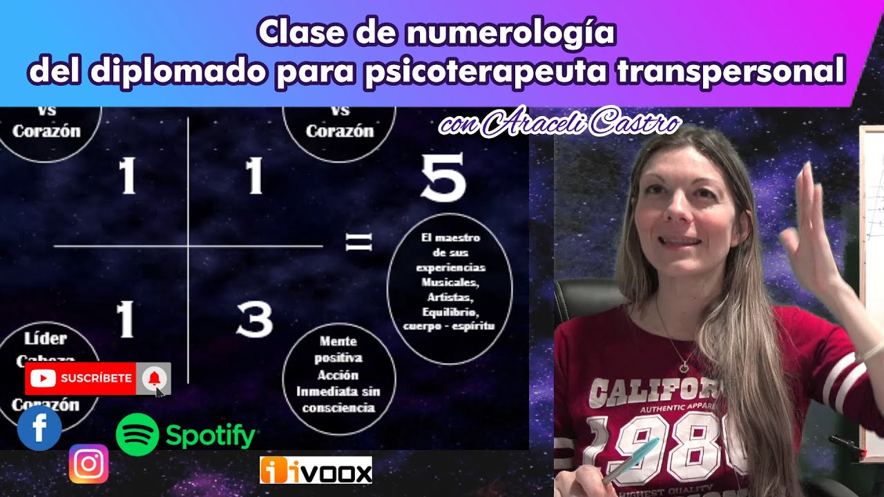 Clase numerología para psicoterapeuta transpersonal Despieta