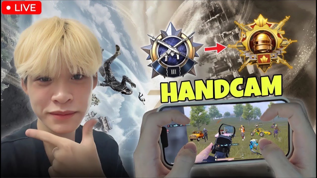 SOLO VS SQUAD TO CONQUEROR |  HANDCAM 5 FINGER FASTEST PLAYER | BGMI LIVE