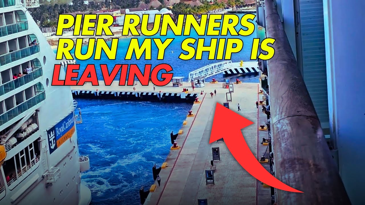 Pier Runners Caught in Action | Independence of the Seas | Will They Miss the Ship?