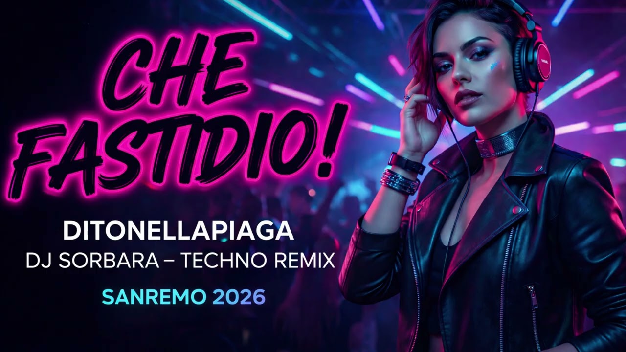 Ditonellapiaga – Che Fastidio! (DJ Sorbara Techno Remix) | Sanremo 2026