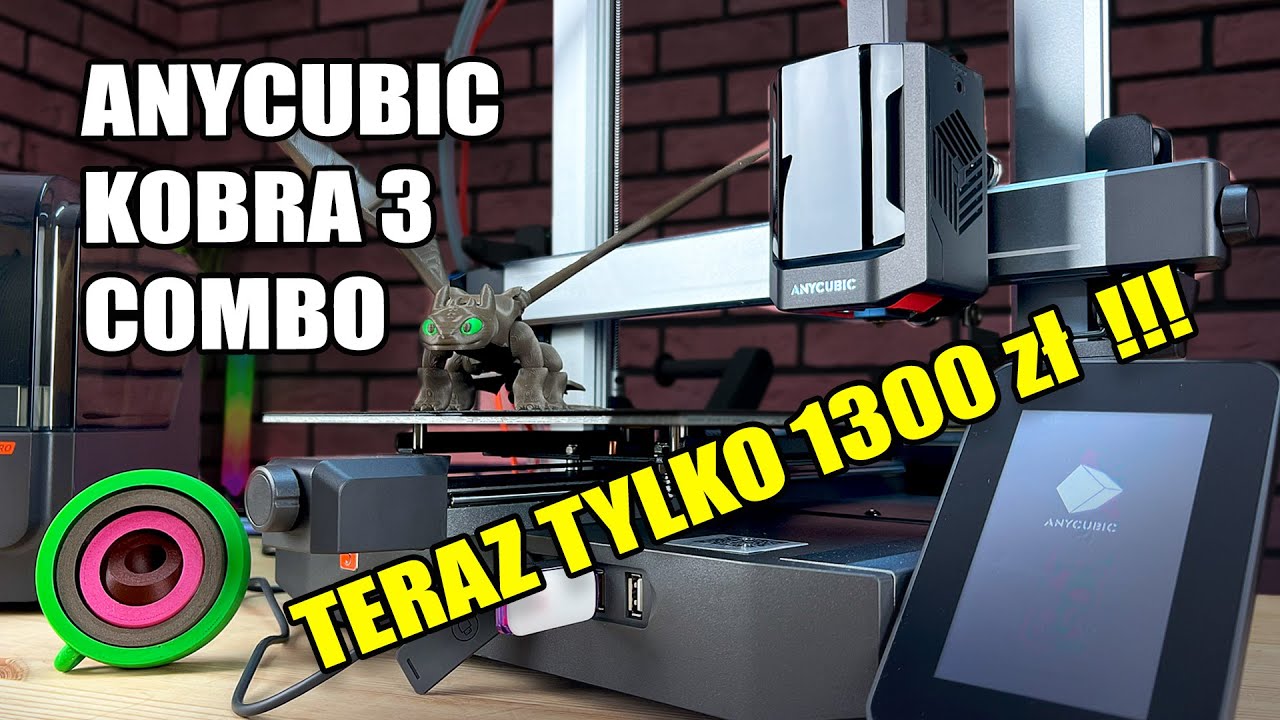 Anycubic Kobra 3 Combo &ndash; Wielokolorowy druk 3D, recenzja i unboxing! 🎨🖨️