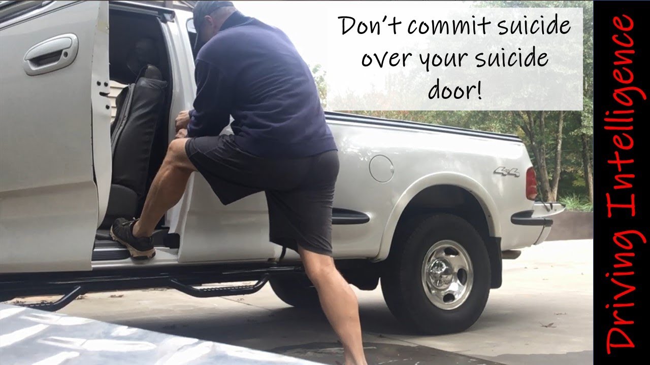 How To Repair Rear 3rd Door 10th Gen '97-'04 F150 Supercab, Extra, Extended Cab: Door Won't Open