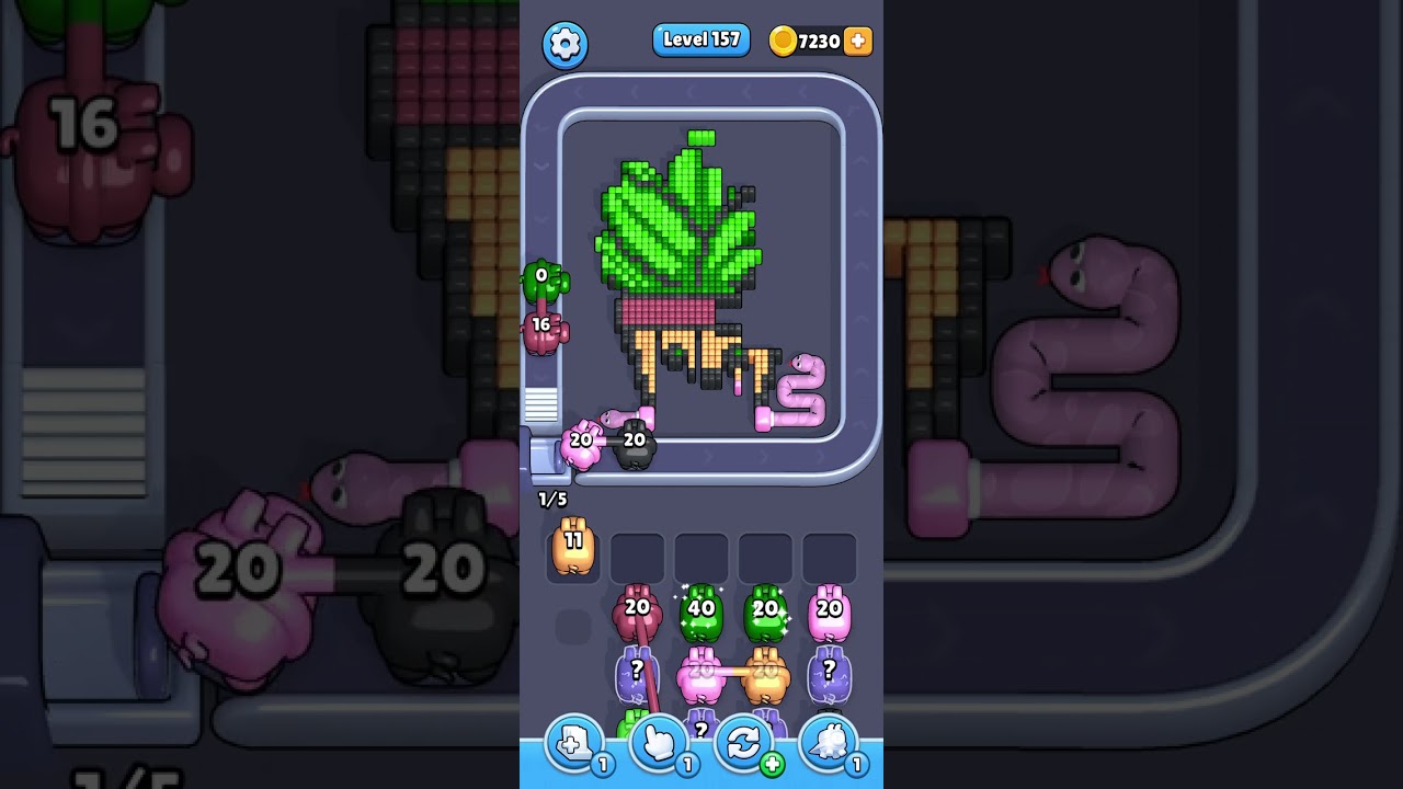 Pixel flow level 157
