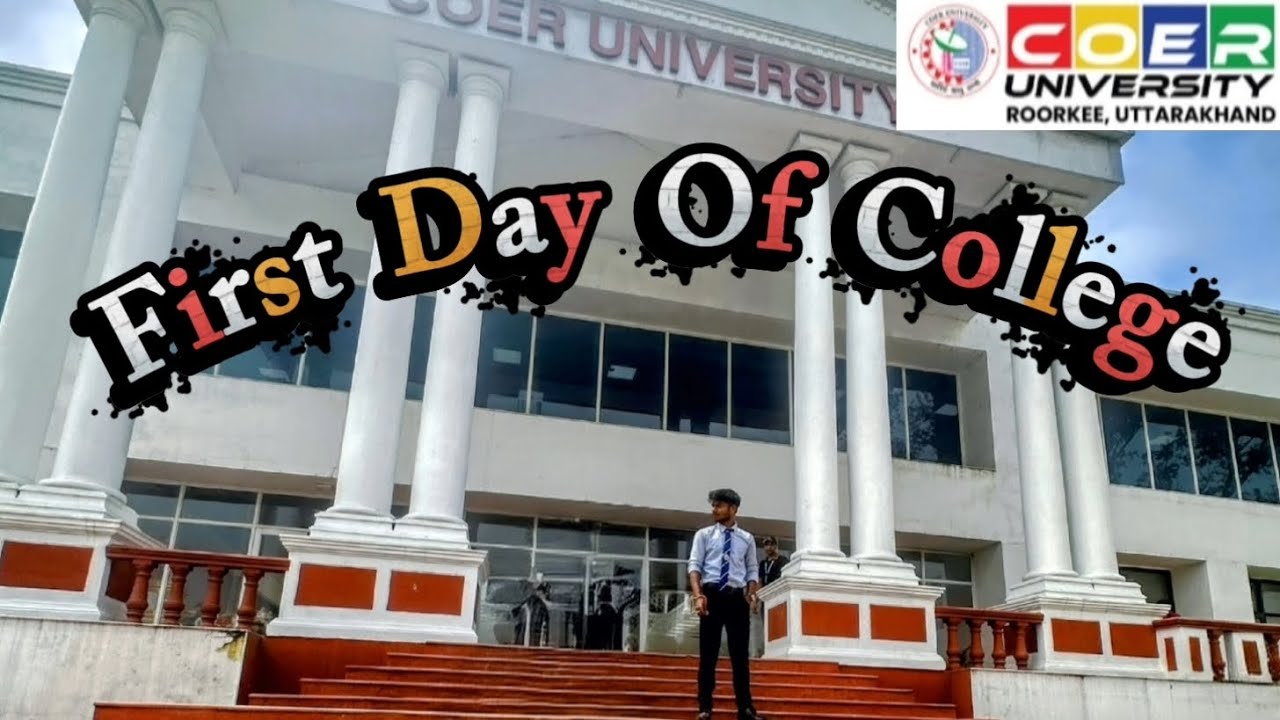 First Day of college❤️ / Coer university roorkee/ vlog 1 /campus tour/ haridwar 