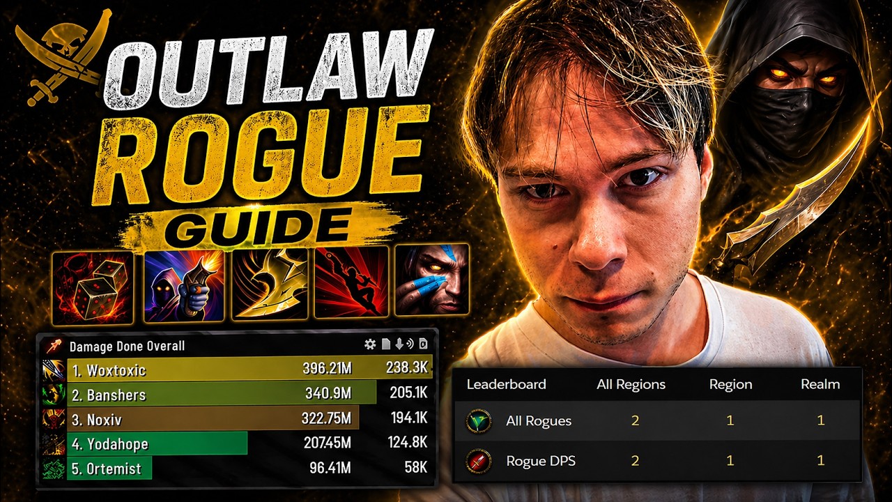 Midnight 12.0.5 Outlaw Rogue Mythic+ Guide by Woxtoxic