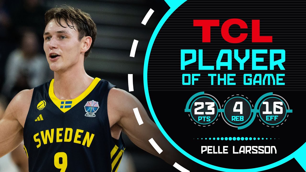 Pelle Larsson steps up and takes charge as SWE 🇸🇪 beat GBR 🇬🇧 for first #EuroBasket win in 12 years!