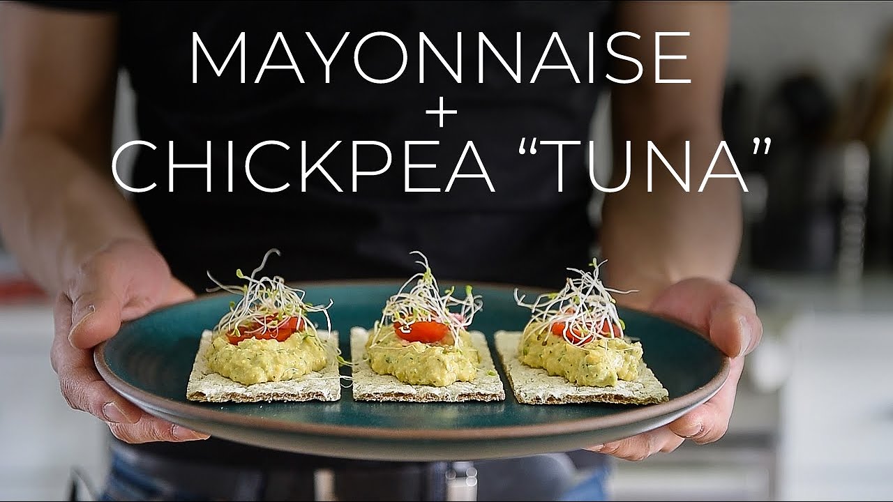 I made this FROM SCRATCH and YOU CAN TOO!  How to make vegan Mayo + Chickpea 